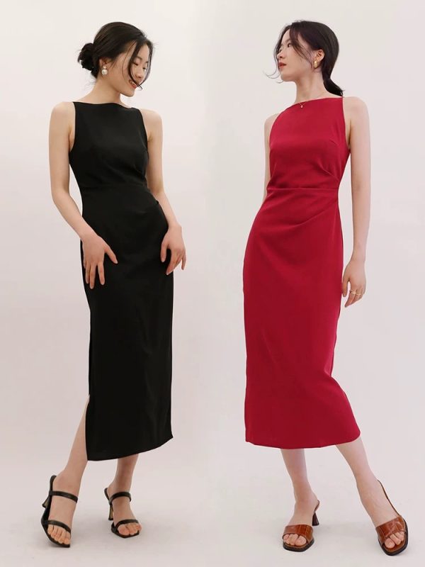 Private custom high-end suspender evening dress decoration dress ladies long skirt series-40 - 图片 4