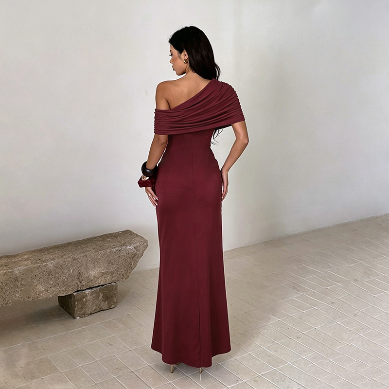Custom-made Solid color sexy high slit bodycon skirt - 155 - Image 2